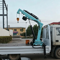 Grue de voiture hydraulique personnalisée 1 tonne 12V, petite grue à flèche télécommandée pour camion