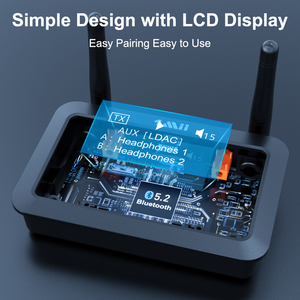 1Mii B03Pro + Adaptador <span class=keywords><strong>Bluetooth</strong></span> LDAC Transmisor y receptor 3 en 1 con modo de derivación Transmisor receptor de audio <span class=keywords><strong>Bluetooth</strong></span> 5,2 - Product Image 4