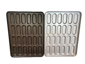 Molde para Hornear Hot Dogs de Acero Aluminizado Antiadherente de 600x800 mm, Molde para Hornear Hamburguesas Comercial Personalizado de 5 Pulgadas - Product Image 6