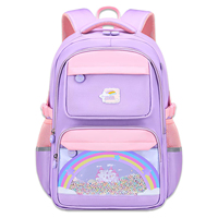 La Chine Bookbag fabricant sac à dos scolaire personnalisé étanche chinois violet cartable pour enfants