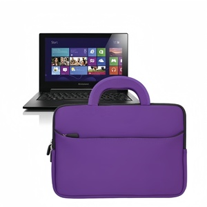 Bolsa de neopreno para portátil con logotipo personalizado, suave, impermeable y a prueba de golpes con asa, funda protectora duradera - Product Image 5