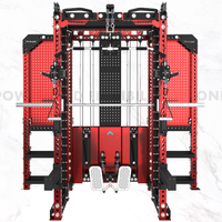 Équipement de fitness TT FLEX, appareil multifonctionnel avec lat pulldown/crossover par câble/machine Smith, angle réglable