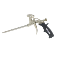 Pistolet manuel de pulvérisation de mousse de polyuréthane de qualité industrielle, corps en aluminium, buse en cuivre, alimentation par gravité, OEM, noir