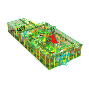 Aire de jeux intérieure Tongyao à design compact et prix abordable, avec double toboggan en plastique, piscine à balles, sac de frappe, obstacles et cages filetées, capacité supérieure à 500 kg - Product Image 1