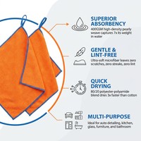 Serviette en microfibre écologique sans peluches à séchage rapide, effet nacré, 30x30cm, avec boucle de suspension, facile à nettoyer pour le dépoussiérage de la maison et de la cuisine