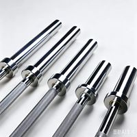 Ensemble d'haltères en gros : Barre droite, barre EZ, barre triceps, avec colliers de serrage à rotation chromés pour la maison et l'entraînement commercial
