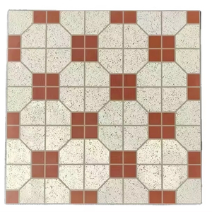 Baldosa para Piso Interior Rústica de Tono Cálido de 300x300 mm, Beige con Patrón de <span class=keywords><strong>Terracota</strong></span> para una Decoración Acogedora del Hogar - Product Image 1