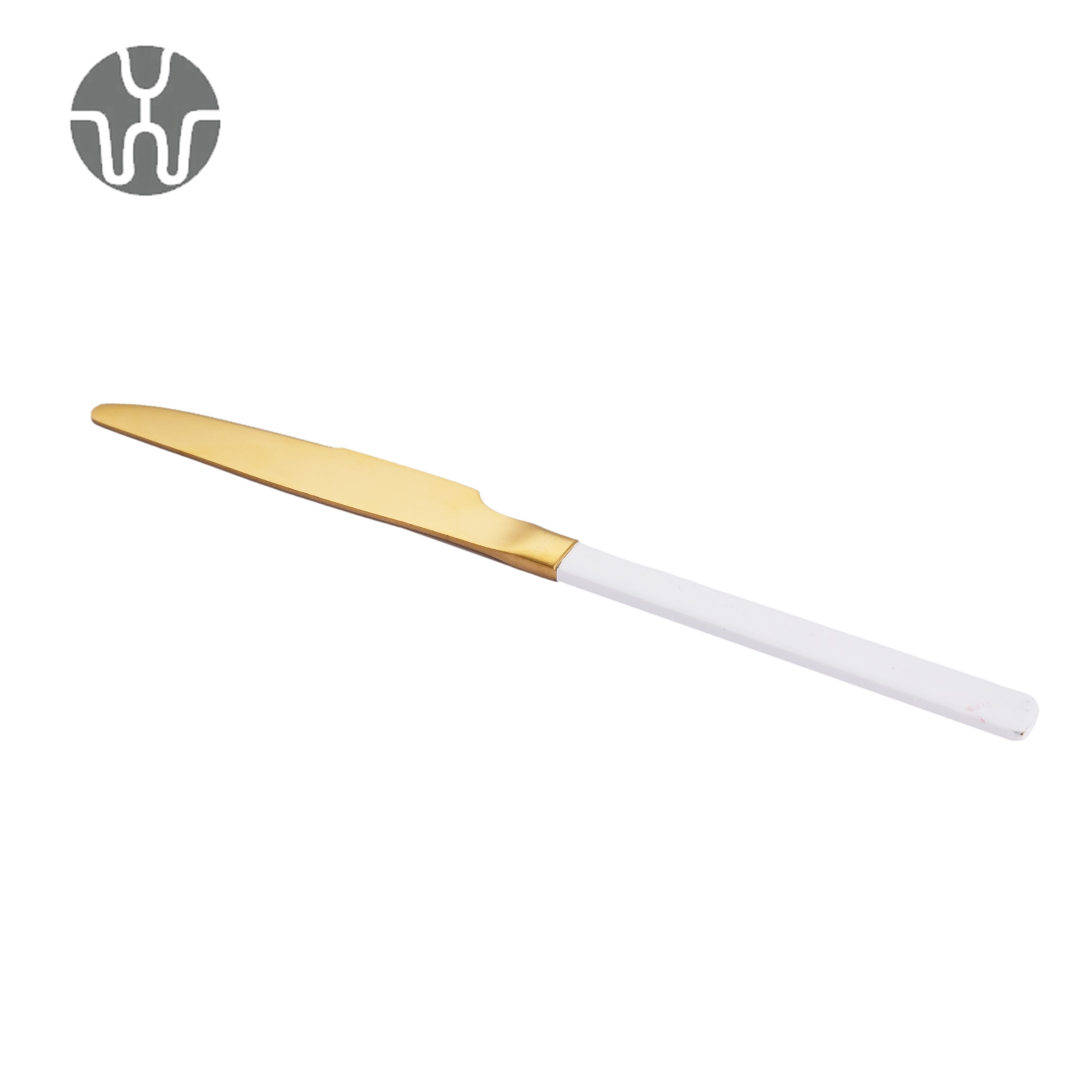 Free Sample Dinner Fork Spoon Modern Stainless Steel Flatware Sets Stainless Steel Cutlery Dinnerware Sets White and Gold · image 4
