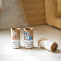 Conteneur en carton personnalisable avec Logo Eco, Tube Kraft Push Up pour déodorant, emballage pour rouge à lèvres et gloss, en Stock, 10 pièces