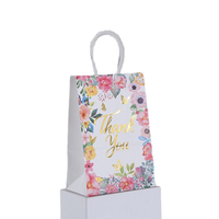 Sac en papier kraft général des fêtes Fleurs en feuille chaude Série de remerciements Sac à main Sac cadeau Sacs d'emballage de fête