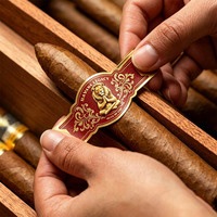 Bandes d'étiquettes pour cigares en feuille d'or rétro, emballage de cigares, autocollants personnalisés pour cigares, étiquettes en feuille gaufrée pour cigares cubains