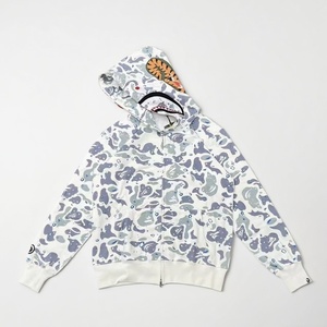 Sudadera con Capucha Bapees Shark 2025 para Hombre, con Logotipo Personalizado, Cierre Completo, Camuflaje, Algodón y Poliéster, Sudadera Estampada para Hombre - Product Image 3