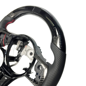 Volant sport en fibre de carbone en forme de D avec LED, vente directe d'usine, pour Mitsubishi Evolution EVO X 8 9 10 2008-2015 - Product Image 5