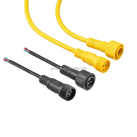 Connecteurs de câbles électriques en cuivre et nylon M15 personnalisés, 6A, 2 ou 3 conducteurs, femelle et mâle, étanches IP65, pour système d'énergie solaire, câble PC