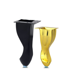 Pata de Mueble Metálica en Negro Mate y Dorado Titanio, Resistente, Minimalista, para Cama, Gabinete, Mesa, Sofá, Silla - Product Image 5