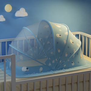 Lampe de nuit pour bébé, moustiquaire pliable, <span class=keywords><strong>lit</strong></span> de bébé pour nouveau-né, filet en tissu, couverture de berceau, fermeture éclair, <span class=keywords><strong>lit</strong></span> de voyage, <span class=keywords><strong>lit</strong></span> de bébé - Product Image 3