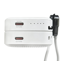 Chargeur rapide ultra-fin GaN 65W, batterie externe sans fil magnétique, protection PD3.1/PD3.0/SCP/OTP, 2 ports Type-C, compatible avec les écouteurs