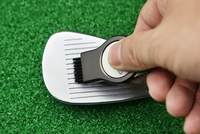 Ouvre-bouteille multifonction en alliage de zinc de haute qualité et durable, brosse de nettoyage, outil de réparation de divots de golf, marqueur de balle personnalisé en usine