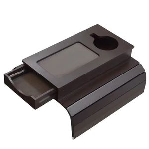Sofa Armrest Wooden Tray With Drawers Foldable Solid Wood Storage <b>Rack</b> For Hotel Meals Coffee Tea <b>Drinks</b> - Product Image 5