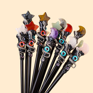 Commercio all'ingrosso di cristallo naturale pentagonale stella scettro di luna creativo diavolo occhio del diavolo di oggetti di scena e ornamenti - Product Image 5