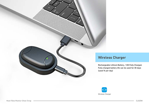 Máy Đo Nhịp Tim Chileaf Với Nhịp Tim Vòng Đeo Ngực 5.3Khz BLE 5.0 & ANT + Máy Theo Dõi Nhịp Tim Calo Xung Không Dây - Product Image 2