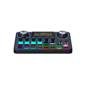 F668 Tarjeta <span class=keywords><strong>de</strong></span> sonido en vivo portátil <span class=keywords><strong>Estudio</strong></span> Interfaz <span class=keywords><strong>de</strong></span> grabación <span class=keywords><strong>de</strong></span> música Mezclador <span class=keywords><strong>de</strong></span> sonido <span class=keywords><strong>de</strong></span> audio <span class=keywords><strong>PC</strong></span> Teléfono Transmisión Nueva Cancelación <span class=keywords><strong>de</strong></span> ruido - Product Image 4