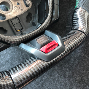 Volant en cuir perforé personnalisé en fibre de carbone adapté pour <span class=keywords><strong>Lamborghini</strong></span> Huracan LP610-4 volant <span class=keywords><strong>Aventador</strong></span> Urus - Product Image 5