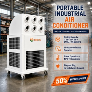 Équipement de refroidissement mobile sur mesure à six prises pour tentes extérieures, ateliers, chantiers de construction, climatiseur portable industriel - Product Image 1