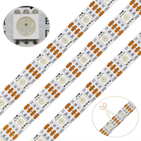 Bandes LED polychromatiques sans aberration Nouveau type WS2813 LC8813 SMD5050 Bande LED RVB à contrôle intelligent à double signal