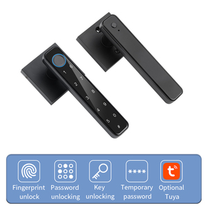 2025 ứng dụng thông minh kỹ thuật số Keyless khóa <span class=keywords><strong>c</strong></span>ửa mới tuya TT khóa với đầu đọ<span class=keywords><strong>c</strong></span> dấu vân tay nhôm xử lý cho <span class=keywords><strong>c</strong></span>ửa thép - Product Image 2