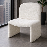 Fauteuil individuel de style nordique minimaliste moderne, en tissu velours rouge vin, durable, pour salon