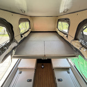 Remorque de camping-car ATV tout-terrain en plastique renforcé de fibre de verre avec couchettes de caravane de vélo à col de cygne <span class=keywords><strong>porte</strong></span> arrière-<span class=keywords><strong>remorques</strong></span> pour le voyage - Product Image 2