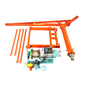 Cần cẩu <span class=keywords><strong>mini</strong></span> 500kg, cần cẩu xoay 360 độ với tời điện, dùng cho xây dựng nhà ở ngoài trời - Product Image 6