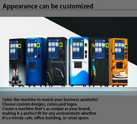 GJ711 Dispensador de Café de Autoservicio Rápido y Eficiente, Máquina Expendedora de Batidos de Proteínas con Doble Temperatura y Pago Móvil para Gimnasios y Centros de Fitness