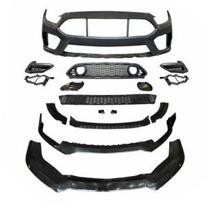 Nouvelle qualité supérieure pour <span class=keywords><strong>Mustang</strong></span> 2015-2017, ensemble de pare-chocs avant, découpe d'échappement, kit carrosserie automobile, mise à niveau au style <span class=keywords><strong>Mach1</strong></span> - Product Image 1