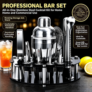 <span class=keywords><strong>Set</strong></span> Shaker <span class=keywords><strong>per</strong></span> <span class=keywords><strong>Cocktail</strong></span> in Acciaio Inox <span class=keywords><strong>per</strong></span> Uso Commerciale, <span class=keywords><strong>Set</strong></span> Regalo Completo <span class=keywords><strong>per</strong></span> Preparazione <span class=keywords><strong>Cocktail</strong></span>, Accessori Bar Moderni 500mL - Product Image 5