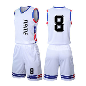 Conjunto de chaleco y pantalón corto de baloncesto personalizado para hombre Ropa deportiva de LICRA/algodón transpirable de talla grande - Product Image 6