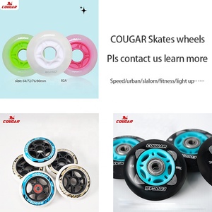 Roues de patins à roulettes COUGAR, résistantes à l'usure, en PU, 90, 100, 110 mm, 85A - Product Image 5