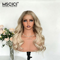 Perruque en dentelle 13x6 en cheveux humains indiens, ondulée, blond miel, mouvement naturel, qualité salon, 100% cheveux humains, 14-26 pouces