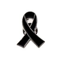 En gros, Pin's de sac à dos Souvenir en alliage de zinc, fer, émail souple et résine, plaqué nickel noir, thème Sensibilisation au cancer du sein, OEM