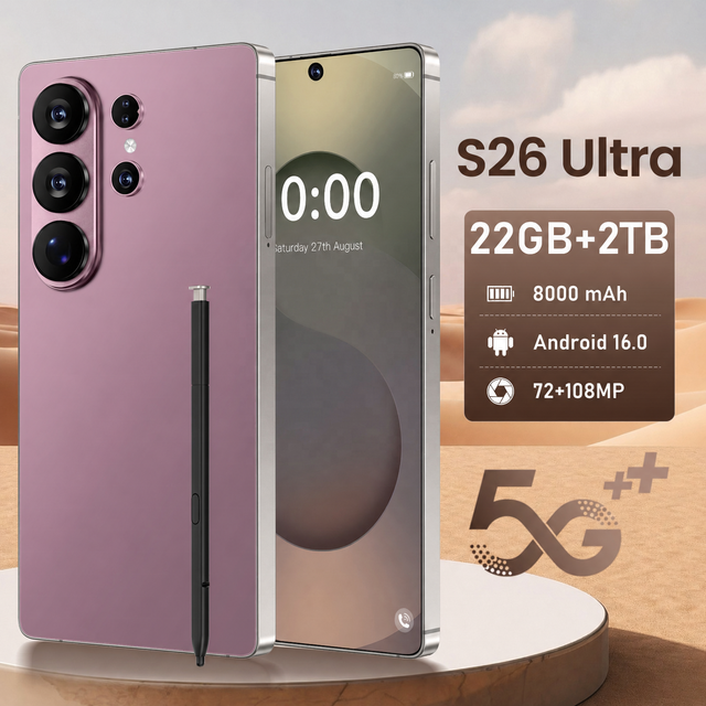 High Quality S 26 Ultra 22GB+2TB Android 16 Top Selling Smart Phones Wholesale 5G S 26 ULTRA Mobile Cell Phones Smartphone