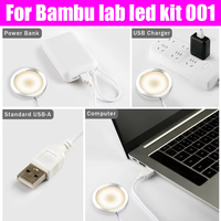 Untuk Kit Lampu LED Bambu Lab Circle 3D Printed LED Night Light Model Komponen MH001 Maker Treasure Toy Printer Parts