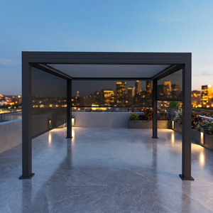 Hot <strong>Sale</strong> 3x4 Bioclimatic Motorized Aluminium Pergola Powder Coated Frame Louvered Roof System APP Control Eco-Friendly Balcony - Product Image 1