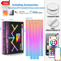 Lampe murale intelligente LED WIFI moderne Barre lumineuse RGB Modulaire DIY Application Rythme musical Rétroéclairage TV Chambre à coucher Salle de jeux
