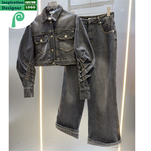 Abbigliamento Femminile alla <span class=keywords><strong>Moda</strong></span> Coreana, Fornitori <span class=keywords><strong>Online</strong></span> e Produttori di Loghi Rinomati, Fornitura di Alta Qualità, Completo Vintage a Due Pezzi - Product Image 1