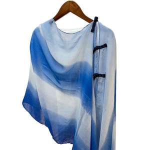 2025 alla moda primavera estate Multi-funzione di <span class=keywords><strong>cotone</strong></span> Voile sciarpe all'aperto spiaggia coprire lo scialle con bottoni cinesi - Product Image 6