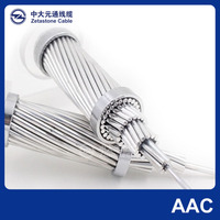 Cables AAC trenzados concéntricamente de calidad, conductores duros, todos los cables conductores de aluminio para transmisión aérea