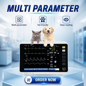 Système de surveillance vétérinaire multiparamètres TFT LCD haut de gamme de 12 pouces pour la clinique, la chirurgie et la récupération postopératoire - Product Image 1