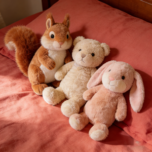 Direktverkauf ab Werk: Eichhörnchen-Teddybär, Kaninchen-Plüschtiere, Cartoon-Tier-Plüschfiguren, Anime-Plüschtiere, Plüschpuppen als Geschenk - Product Image 1