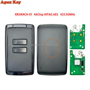 Llave remota Renault 433.92MHZ 4A HITAG AES para Megane 4, Talisman, Kadjar, Espace 5 y Megane IV - Product Image 1
